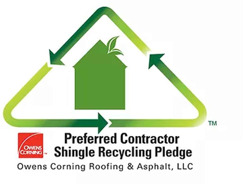 owens corning preferred contractor shingle recycling pledge Southeast MA