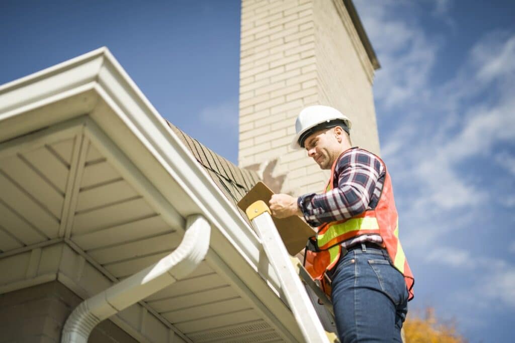 a beantown staff checking for roofing problems